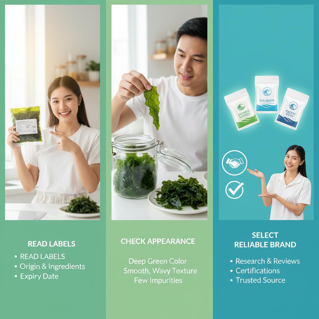 การเลือกซื้อสาหร่ายวากาเมะ