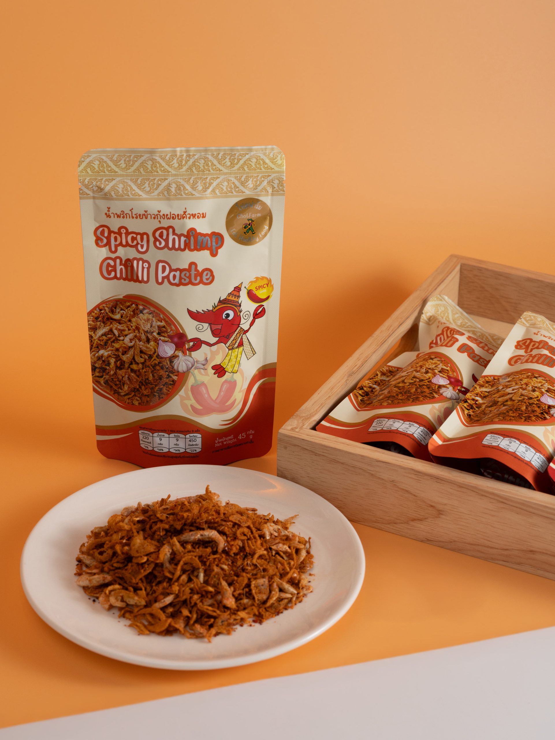 น้ำพริกโรยข้าวกุ้งฝอยคั่วหอม