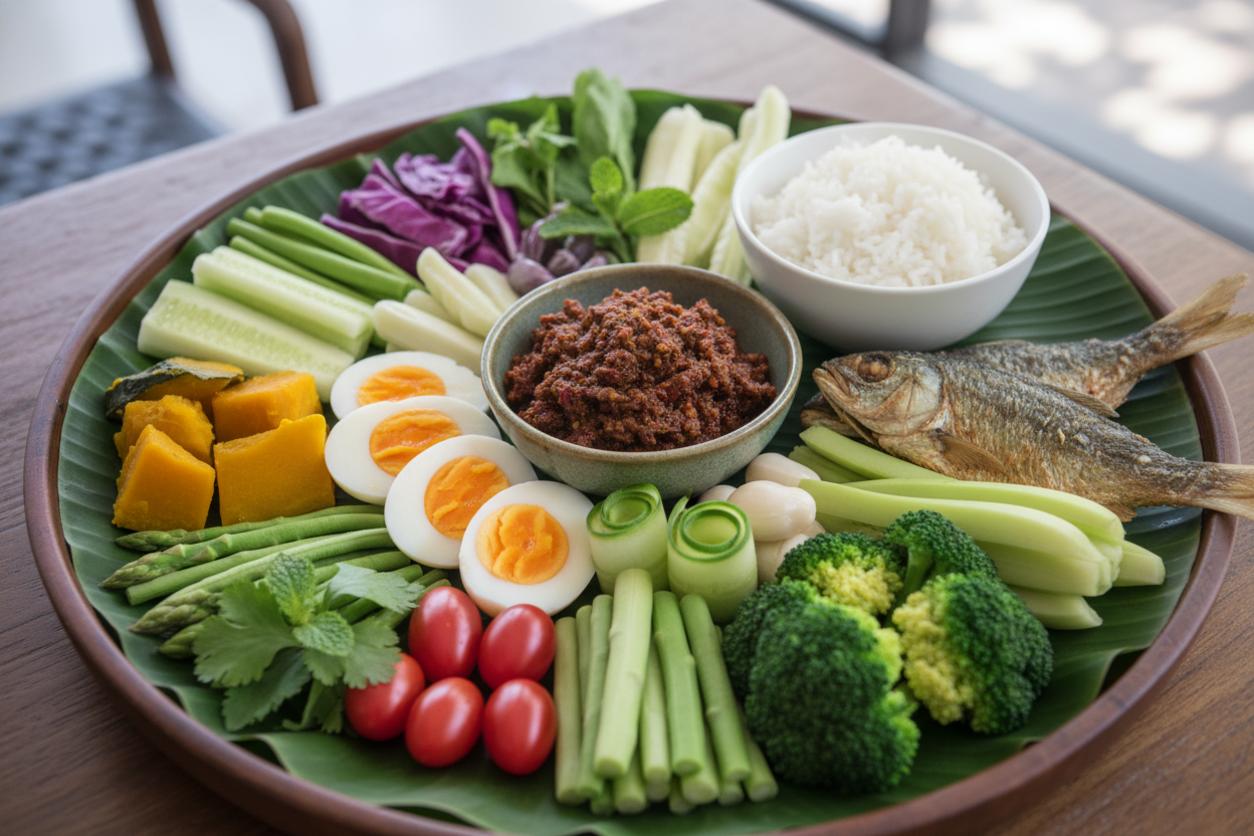 เทคนิคการจัดจานน้ำพริกและเครื่องเคียง