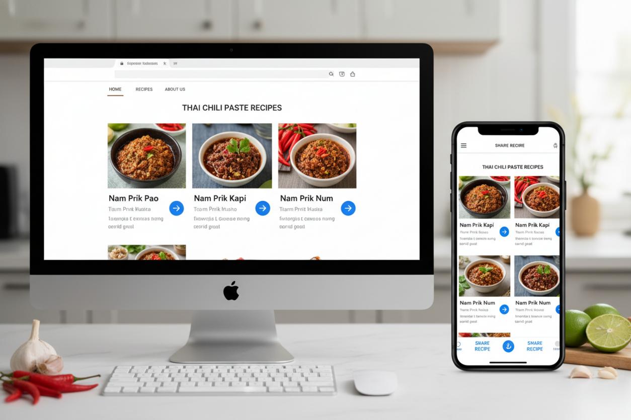 แชร์สูตรน้ำพริกและลิงก์ไปยังสูตรเพิ่มเติม
