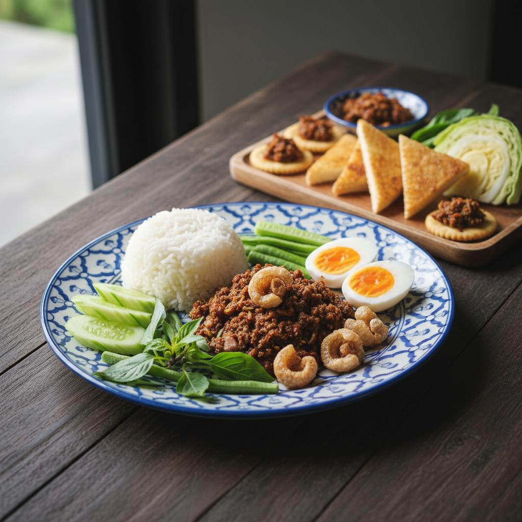 แนวคิดการเสิร์ฟน้ำพริกกากหมู