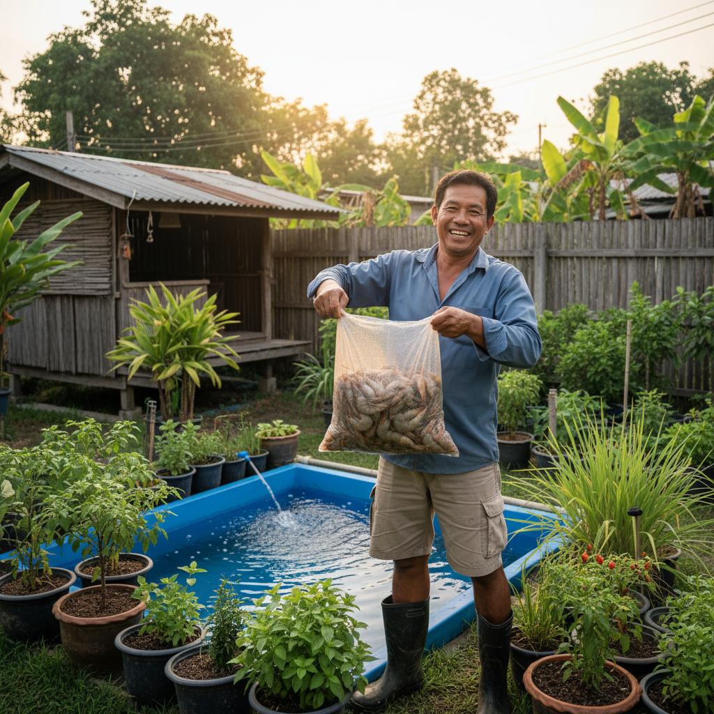 วิธีเลี้ยงกุ้งฝอยสร้างรายได้เสริม