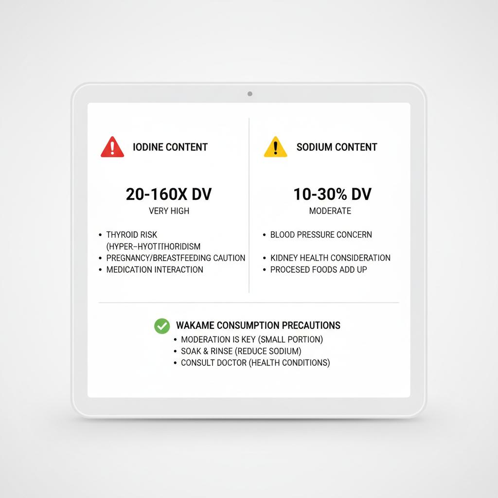 ความเสี่ยงจากการบริโภคสาหร่ายวากาเมะ